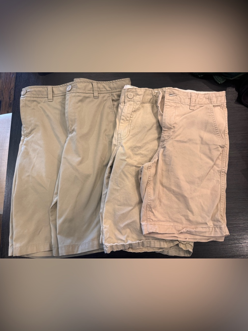 Lot of 4 Khaki/Tan Shorts